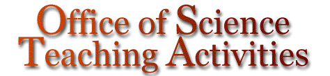 Office of Science Teaching Activities