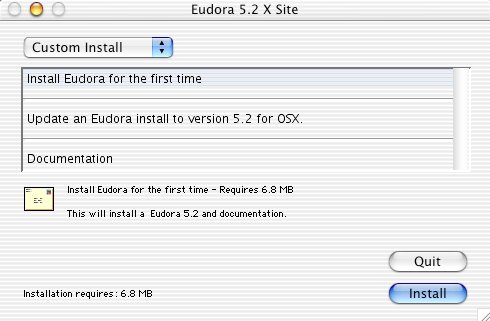 eudora for mac log file showing email